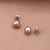 漂亮百合925银珍珠耳钉7-8mm 简约美(粉紫)第8张高清大图