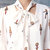 2016年夏季原创设计喇叭袖短款印花优雅套头大气雪纺衫  XFYM602(图片色 M)第4张高清大图