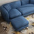 夏树 现代简约客厅小户型沙发双人三人日式北欧沙发卧室布艺沙发组合SB13(蓝色（不可拆洗） 双人位（1.4米）)第5张高清大图
