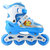 ENPEX乐士溜冰鞋MS170八轮全闪光轮滑鞋卡通旱冰鞋 PU轮可调尺码 送护具(蓝色L)第3张高清大图