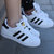 Adidas阿迪达斯三叶草金标贝壳头经典款黑白低帮板鞋贝壳鞋FU7712(37.5 白色)第4张高清大图