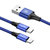 倍思 波特曼系列 一拖二数据线Micro+Lightning接口 1.2M 双头usb数据线二合一手机充电器2合1(蓝色)第4张高清大图