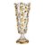 BOHEMIA捷克波西米亚水晶玻璃花瓶描金台面居家装饰花瓶(捷克原装法兰花金色花瓶（35CM）)第2张高清大图