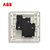 ABB开关插座面板无框轩致系列雅典白86型插座面板16A空调带开关插座2只装AF228*2第5张高清大图