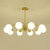 古娜北欧客厅吊灯 现代简约 轻奢大气家用个性led全铜卧室餐厅灯3606款(全铜本色+玻璃 10头)第3张高清大图
