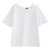 韩都衣舍2017韩版女装夏装新款宽松纯色显瘦露肩短袖白T恤NW7131(白色 L)第4张高清大图