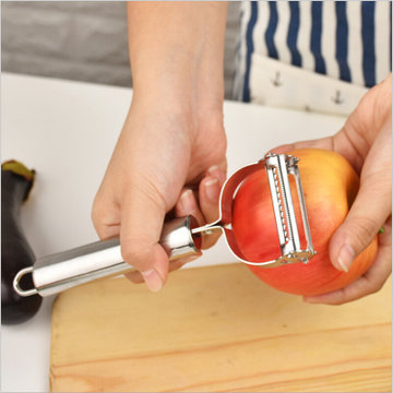 不锈钢削皮刀刨丝刀削苹果器厨房家用多功能削皮神器水果土豆去皮刮皮刀(一个装)