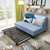TIMI 现代沙发 沙发床 布艺沙发 可折叠沙发 多功能沙发 客厅沙发(深蓝色 1.45米)第5张高清大图