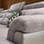 紫茉莉皮配布沙发 可拆洗高弹海绵坐垫 自由组合7字型转角布沙发(单+双+贵送茶几)第5张高清大图
