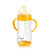 恩诺童奶瓶 宽口PPSU奶瓶套装 硅胶奶嘴带手柄吸管婴儿奶瓶(感温款-300ML橙色  配V号奶嘴)第3张高清大图