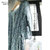 KELECOCO夏季桑蚕丝七分袖系带真丝连衣裙622008(蓝色 XL)第5张高清大图