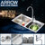 箭牌卫浴（ARROW）厨房水槽304不锈钢手工槽洗菜盆洗碗盆双槽套餐(AEHS724102r)第2张高清大图