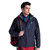 TECTOP户外新款冲锋衣男女三合一两件套西藏防水保暖加厚登山外套(男款深灰色 XL)第3张高清大图