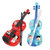 ddung冬己音乐玩具儿童乐器仿真小提琴玩具男女孩乐器儿童礼物(蓝色)第2张高清大图