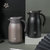 日本AKAW304不锈钢家用保温水壶保温壶办公室热水瓶大容量咖啡壶(900ml-经典黑)第2张高清大图