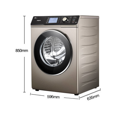 三洋（SANYO）DG-F90366BHCI 全自动滚筒洗衣机 家用 烘干 洗烘一体机(金色 9公斤)