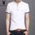 夏季男士短袖t恤 韩版修身半袖T恤男 青年男装上衣POLO衫  PB-8809(PB-8809藏青 165)第3张高清大图