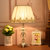 欧式卧室水晶台灯简约现代创意浪漫结婚房温馨可调光床头灯书房阅读台灯 sft8072(按钮开关)第2张高清大图