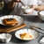 牧初蓝和日式陶瓷餐具套装家用条纹碗碟盘碗筷釉下彩可微波乔迁(10人食套装B（39件套）（5.5寸碗） 默认版本)第5张高清大图