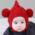 milkyfriends婴幼儿3-6-24个月儿童针织纯手工毛线帽秋冬宝宝帽子(红色 均码（44-50CM）)第3张高清大图