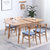 恒兴达 全白橡木餐桌椅组合 北欧小户型家具 可伸缩全实木餐桌 宽均为800mm 高均为750mm(1.0-1.3米-胡桃色 一桌六椅)第4张高清大图