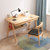 一米色彩实木北欧电脑桌，学习桌，实木书桌(原木色 0.8米/单桌)第3张高清大图