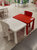 国内宜家代购玛莫特儿童学习书桌卡通室内户外吃饭餐塑料小户型轻(红桌（送加高垫）+红椅工厂直供)第4张高清大图