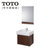 TOTO浴室柜套装组合0.6米实木卫浴柜洗脸盆浴室柜镜柜组合套装悬挂式LBQW601B第2张高清大图