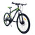 永久山地自行车Q5型 双碟刹 禧玛诺21速 铝合金刀圈(黑绿色)第2张高清大图