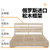 曲尚（Qushang）北欧皮床真皮床简约现代主卧婚床1.8米双人床轻奢软包床0147(1.8M*2.0M（气动+500） 真皮床+5D乳胶床垫+床头柜*2)第4张高清大图