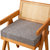 亚麻坐垫实木沙发垫高密度海绵垫办公室椅子换鞋凳增高厚垫子防滑(象牙白 40x40厚8cm)第5张高清大图
