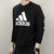 Adidas阿迪达斯卫衣男装2018冬季新款运动圆领休闲套头衫CD6275(黑色)第3张高清大图