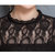 VEGININA  纯色吊带性感蕾丝两件套连衣裙 2901(黑色 XL)第4张高清大图