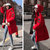 拉夏贝尔vougeek明星同款大鹅款舒适时尚款派克羽绒服【男女同款】(红色 M)第4张高清大图