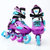 美洲狮（COUGAR）直排轮滑鞋儿童溜冰鞋全套装初学者男女可调平花鞋777(紫色+头盔+护具+包包 35-38码 可调)第3张高清大图