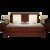 实木床 现代中式软靠床 1.8M双人床酒店木质床卧室床 主卧轻奢铜木品质奢华软靠床 1.8M单床(1.8米床+床头柜*2)第5张高清大图