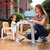 Pouch分体概念儿童餐椅宝宝椅子多功能便携式婴儿餐桌椅吃饭座椅K15(苹果绿)第2张高清大图
