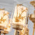 诗斑迪 简约现代装饰吊灯 客厅灯现代创意卧室灯装饰灯 仿古典中式LED吊灯 非标工程定制灯具灯饰（68077）(8头)第3张高清大图
