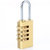 雨花泽 金属质感黄铜密码锁 箱包锁 防盗锁 土豪金色中号MLJ-7735第2张高清大图