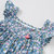 davebella戴维贝拉女童夏装2018新款套装 宝宝碎花两件套DB7311(7Y 蓝色)第4张高清大图