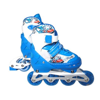 儿童轮滑鞋推荐：金峰GF-133A-2套装伸缩轮滑鞋（蓝色）