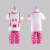 南极人 家居短袖女童套装 N124T80852(玫红 120cm)第3张高清大图