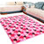 现代简约客厅卧室茶几满铺地毯沙发床边防滑吸水地毯(水丝绒红心)第4张高清大图