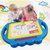 儿童画画板磁性写字板笔 彩色小孩幼儿磁力宝宝涂鸦板 1-3岁2玩具(蓝色（彩色）)第2张高清大图