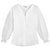 七格格 2017春装新款 甜美网纱拼接灯笼袖 休闲V领白衬衫 女L458(白色 S)第5张高清大图