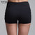 TITIKA女显瘦中腰束腿弹力紧身运动裤跑步速干健身瑜伽短裤23328(黑色 XL)第3张高清大图