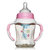 PPSU奶瓶 宽口径婴儿塑料奶瓶 宝宝奶瓶带吸管手柄180ML(粉色)第2张高清大图