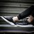 安踏男鞋板鞋男士春季新品运动鞋皮面防水低帮韩版滑板鞋(11718010-3黑/安踏白 44.5美码10.5)第5张高清大图