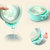 开优米（kiuimi）316不锈钢儿童餐具宝宝注水保温碗吸盘碗勺套装辅食碗四件套(粉色)第3张高清大图