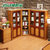 健舒宝 实木书柜书架组合橡胶木家具F011#书柜(二门书柜)第2张高清大图